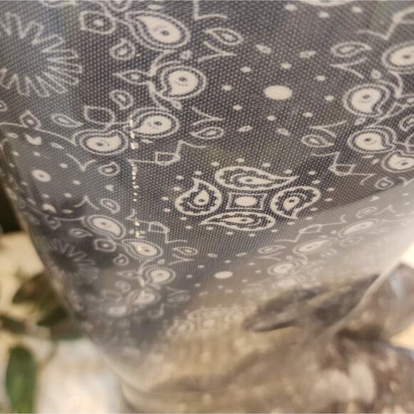 UGG SHAYE TALL BANDANA PAISLEY BLUE RAIN BOOTS SIZE 7 - Picture 7 of 12